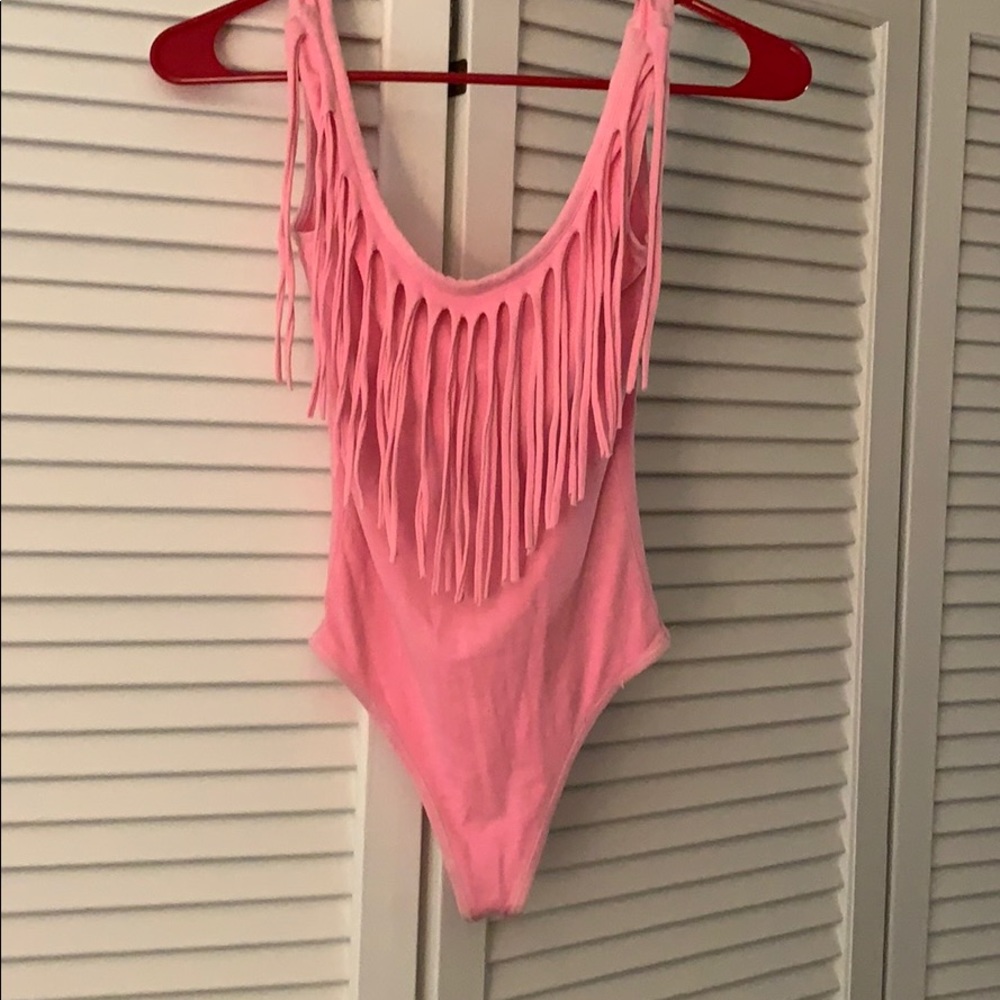 Guess fringe bodysuit